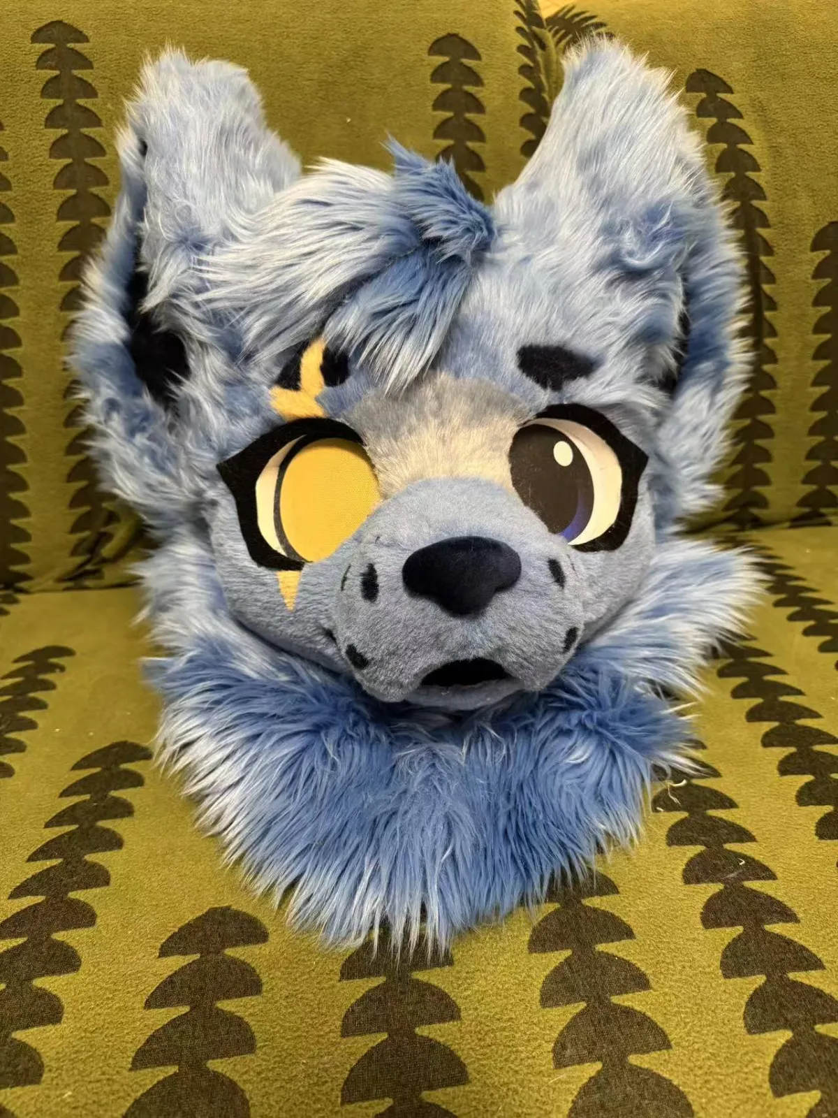 Blue canine head