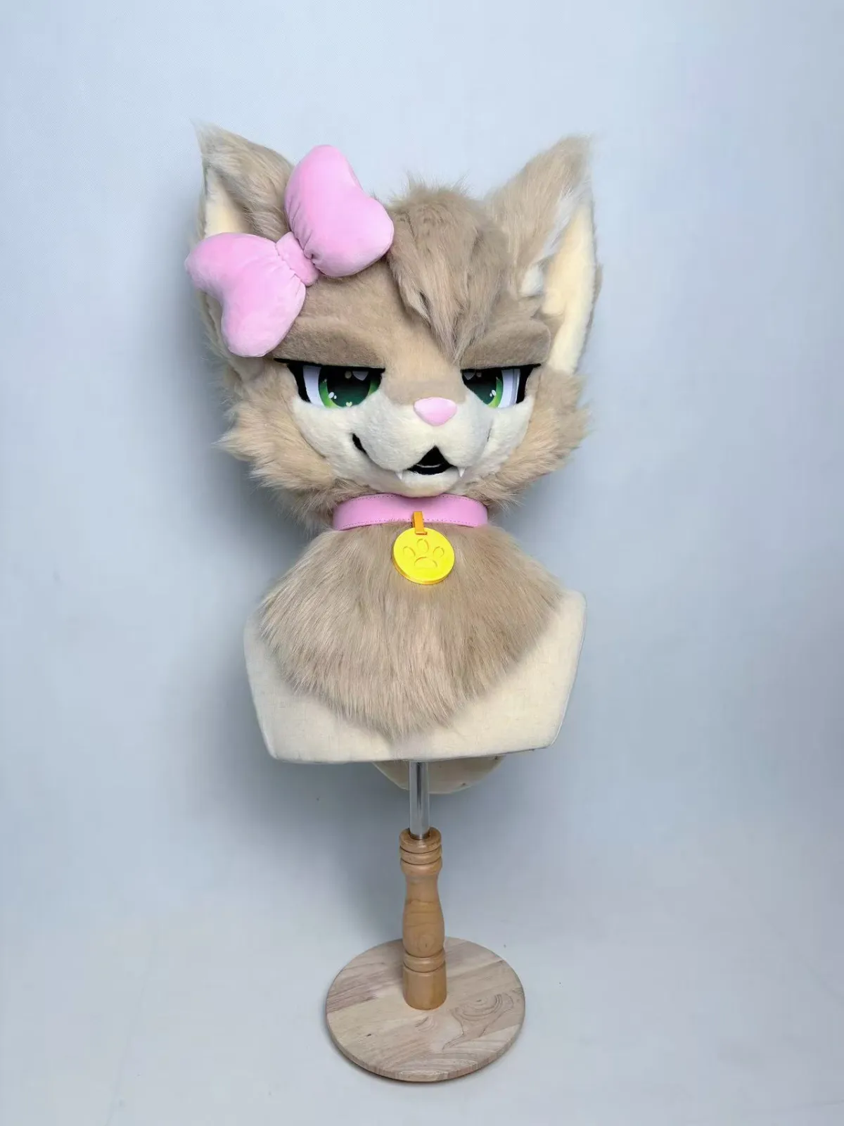 Milk-tea colored kitty head